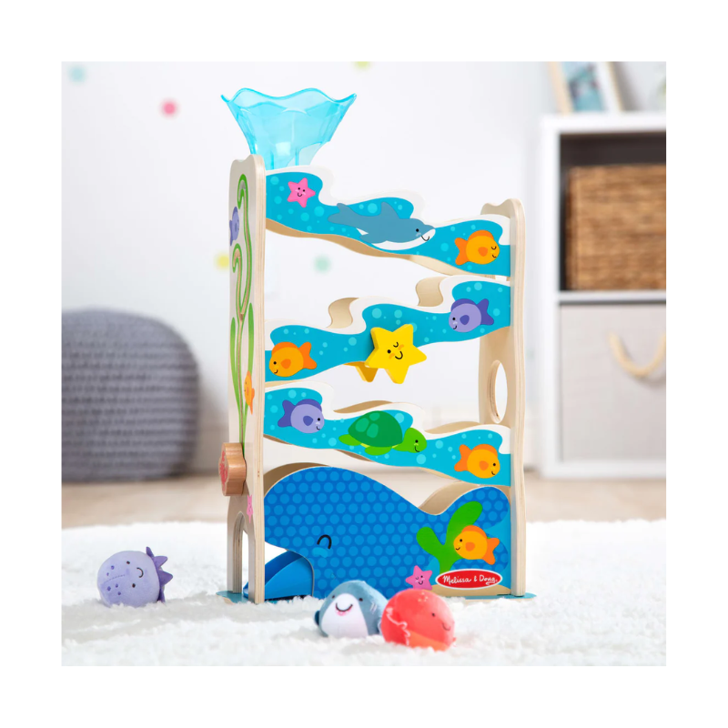 Melissa & Doug - Rollables Wooden Ocean Slide