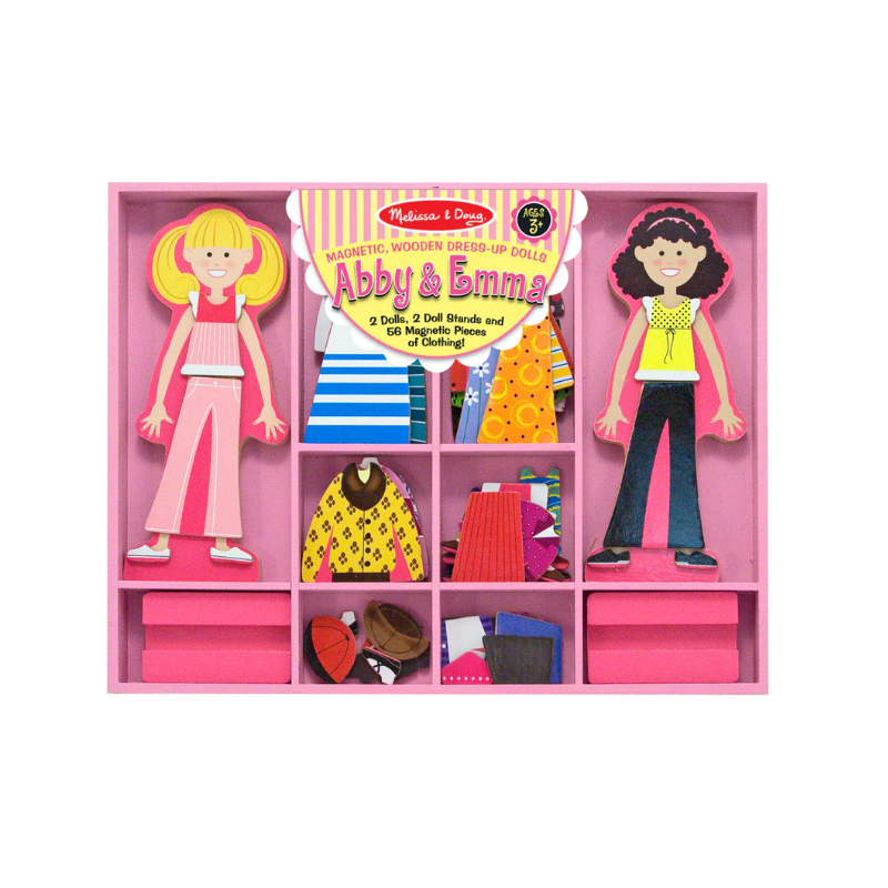 Melissa & Doug - Abby & Emma Magnetic Dress Up Set