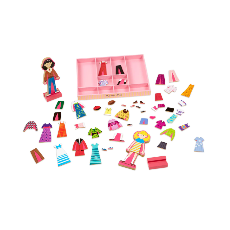 Melissa & Doug - Abby & Emma Magnetic Dress Up Set