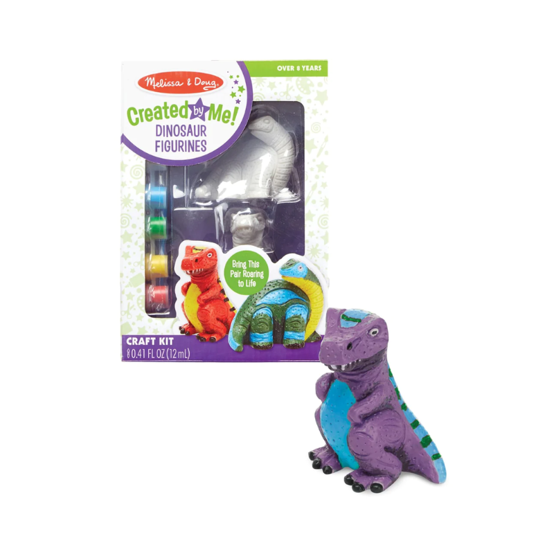 Melissa & Doug - Created by Me! Dinosaur Figurines Craft Kit