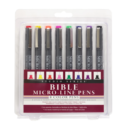 Peter Pauper Bible Micro-Line Color Pens (8/Pack)