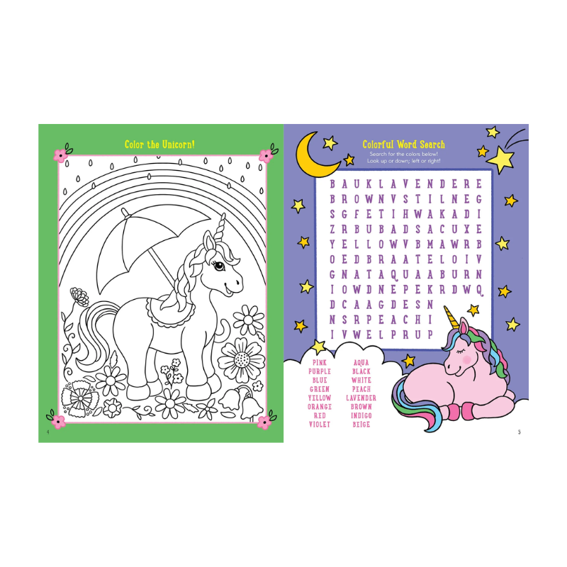 Peter Pauper Unicorn Activity Book