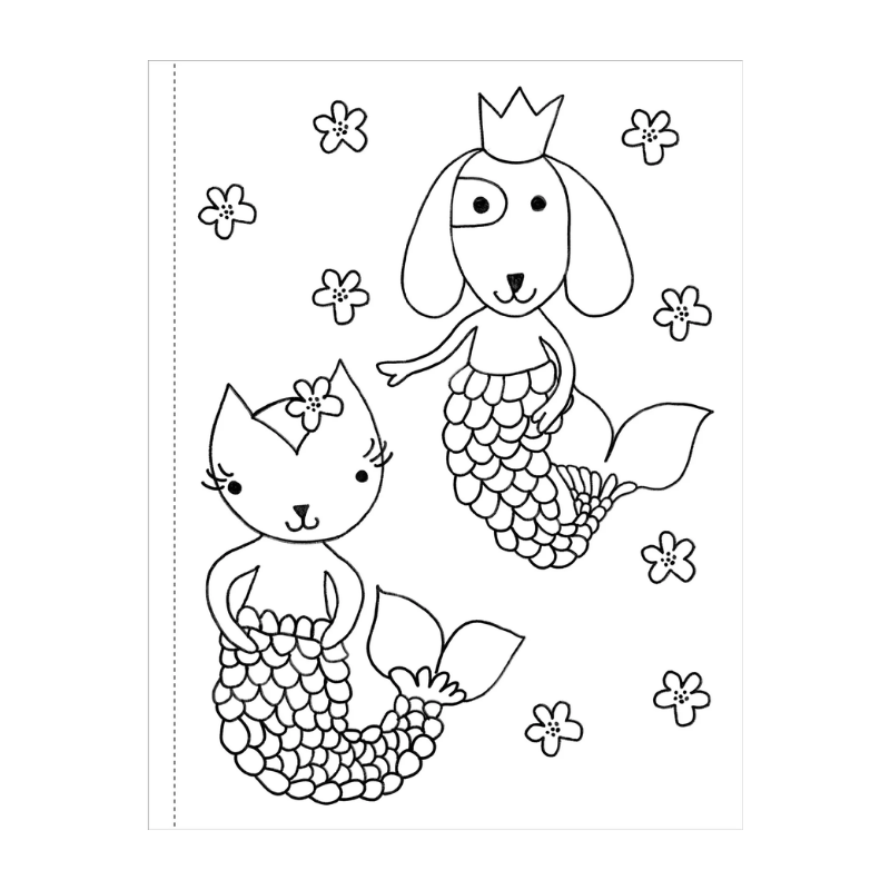 Peter Pauper Mermaids Colouring Book