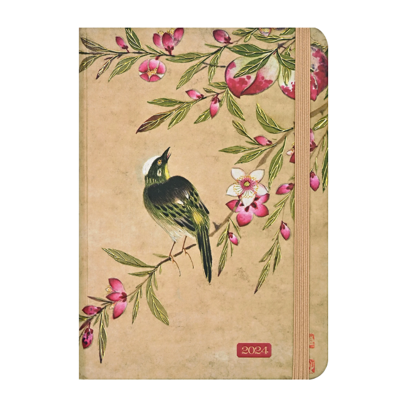 Peter Pauper 2024 Peach Blossoms Weekly Planner / Diary - 5" x 7"