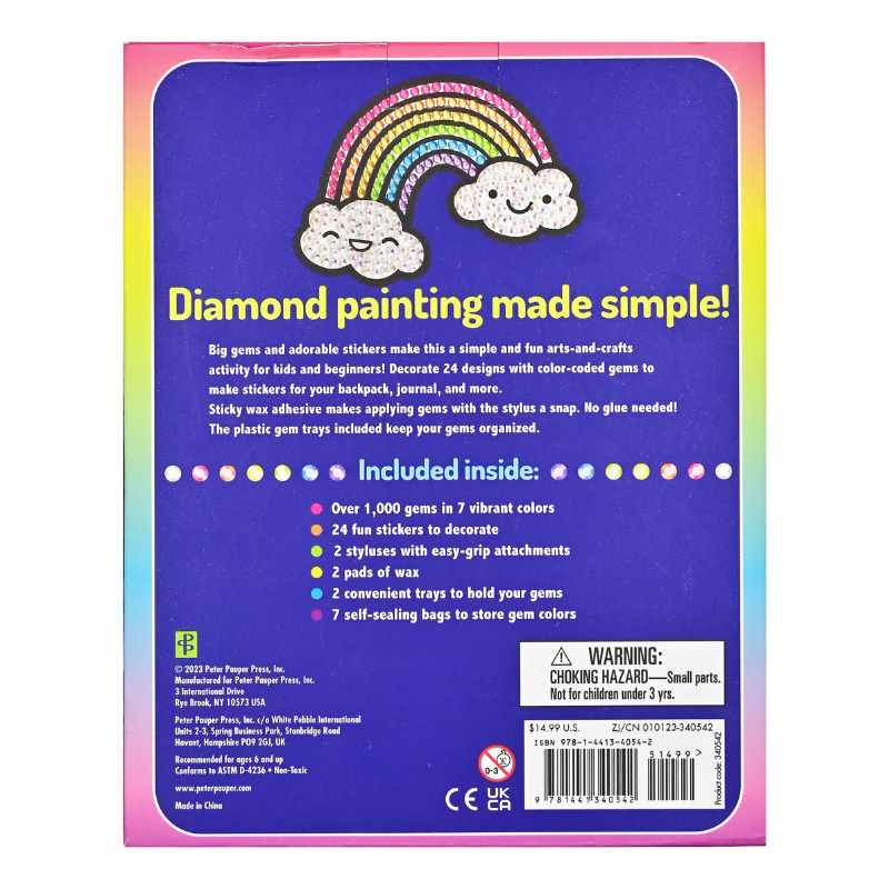 Peter Pauper Big Gem Painting Sticker Kit