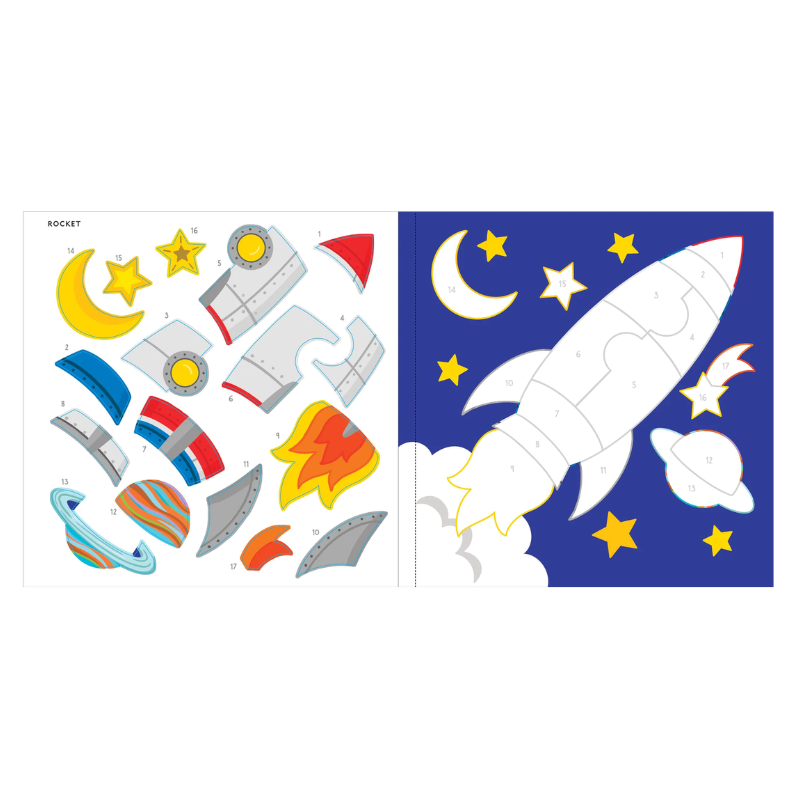 Peter Pauper My First Colour-By-Sticker Book - Outer Space