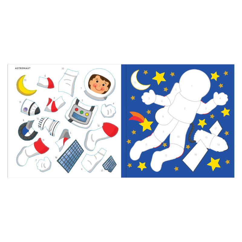 Peter Pauper My First Colour-By-Sticker Book - Outer Space