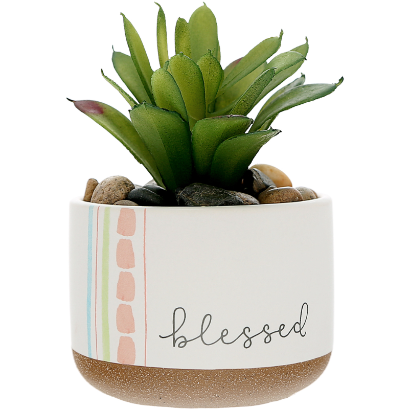 Pavilion 5" Artificial Potted Plant - Blessed