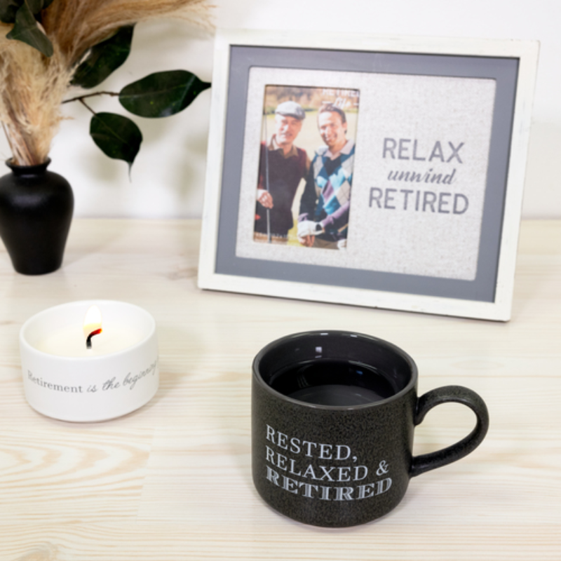 Pavilion Stacking Mug and Candle Set - Retirement