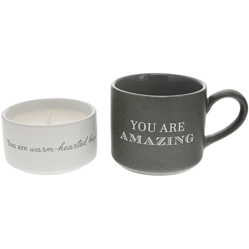 Pavilion Stacking Mug and Candle Set - Amazing