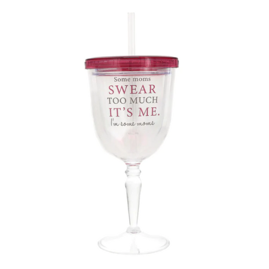 Pavilion 13oz Acrylic Wine Tumbler - Swear Too Much