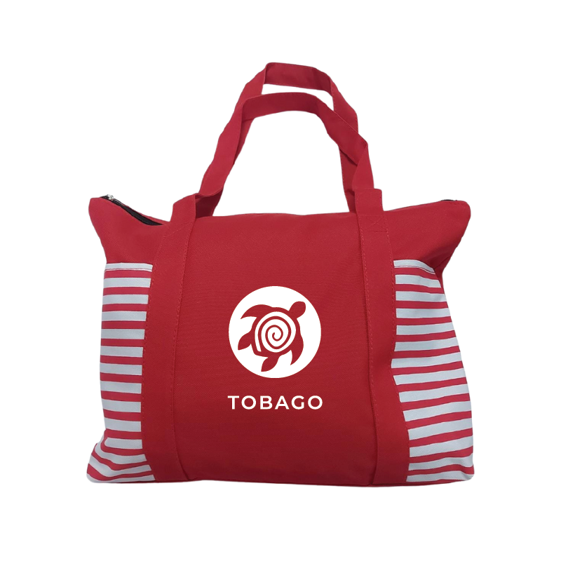 Caribbean Keepsakes Newport Stripe Tote - Tobago