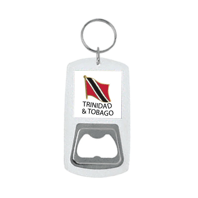 Caribbean Keepsakes Acrylic Bottle Opener Keyring