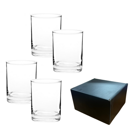 Whiskey Glasses in Gift Box - Set of 4