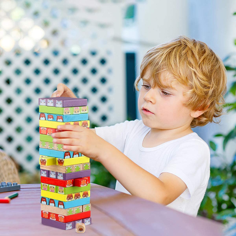 Wonderbox Animal Topple Tower Game