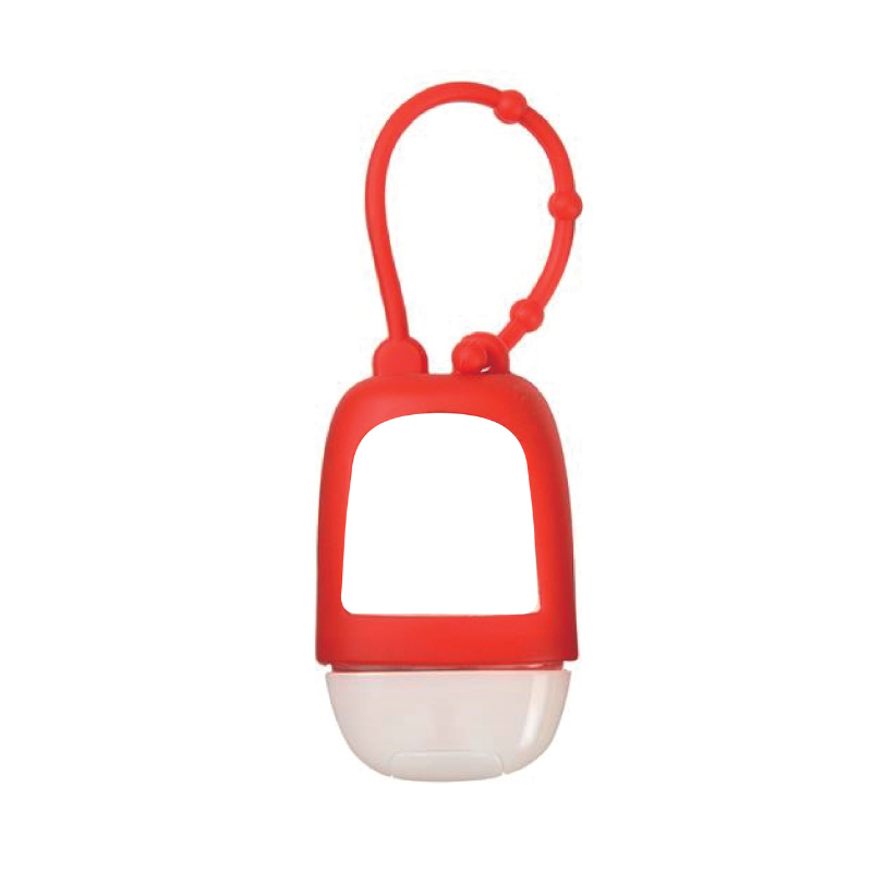 1oz Hand Sanitizer In Silicone Case with Strap