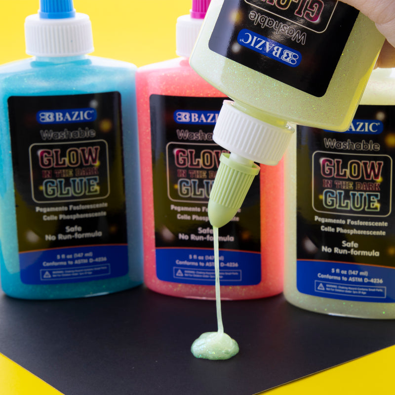 BAZIC 5oz / 147ml Glow In The Dark Glue