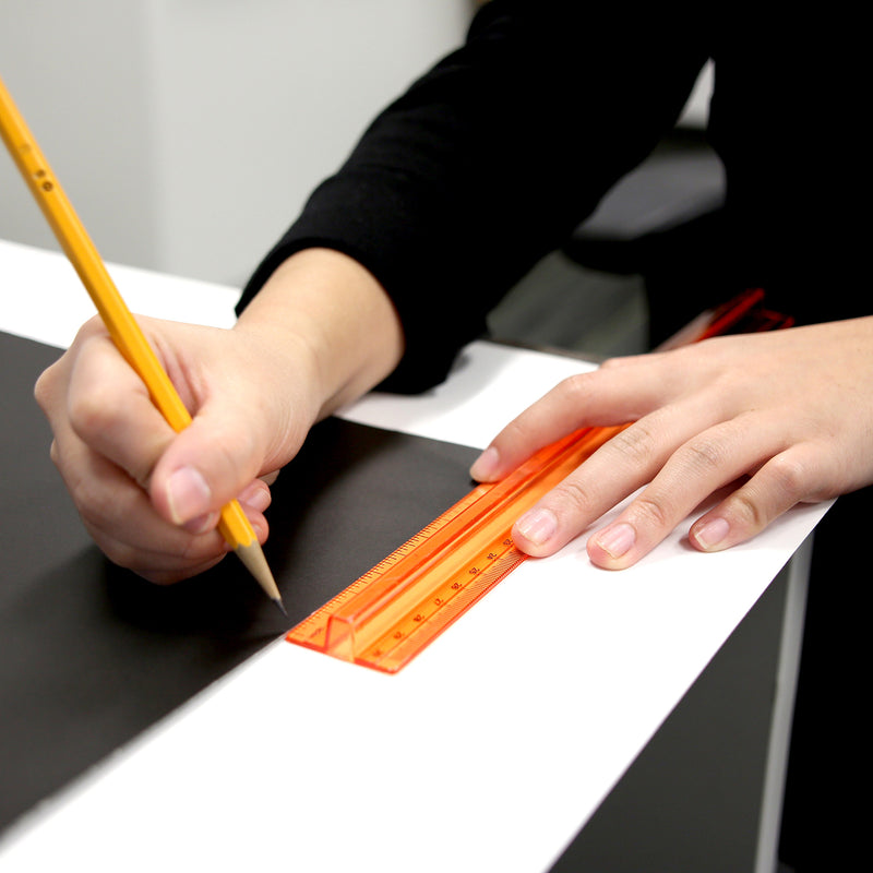 BAZIC 12" / 30cm Ruler w/ Handle Grip