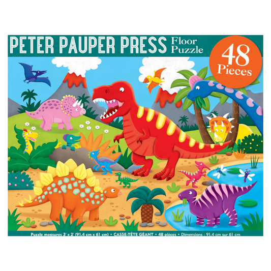 Peter Pauper Dinosaur 48 Piece Kids' Floor Puzzle