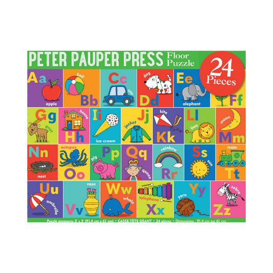 Peter Pauper Alphabet 24 Piece Kids' Floor Puzzle