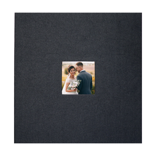 Peter Pauper Black Linen Photo Album