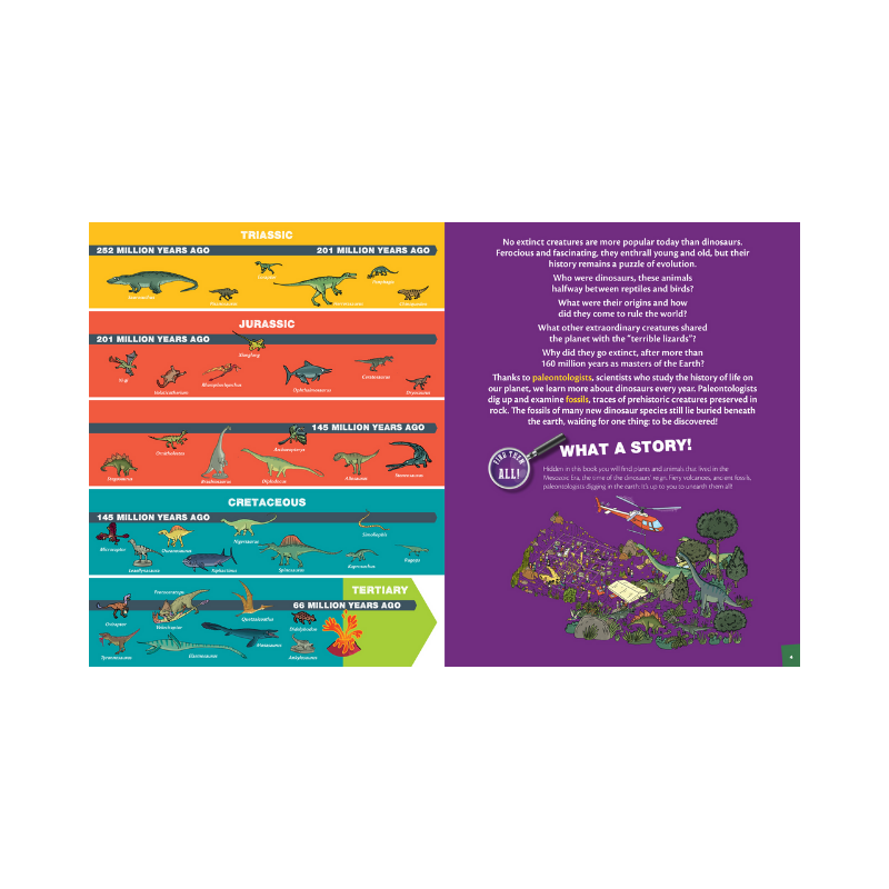 Peter Pauper Seek and Find Dinosaurs Book