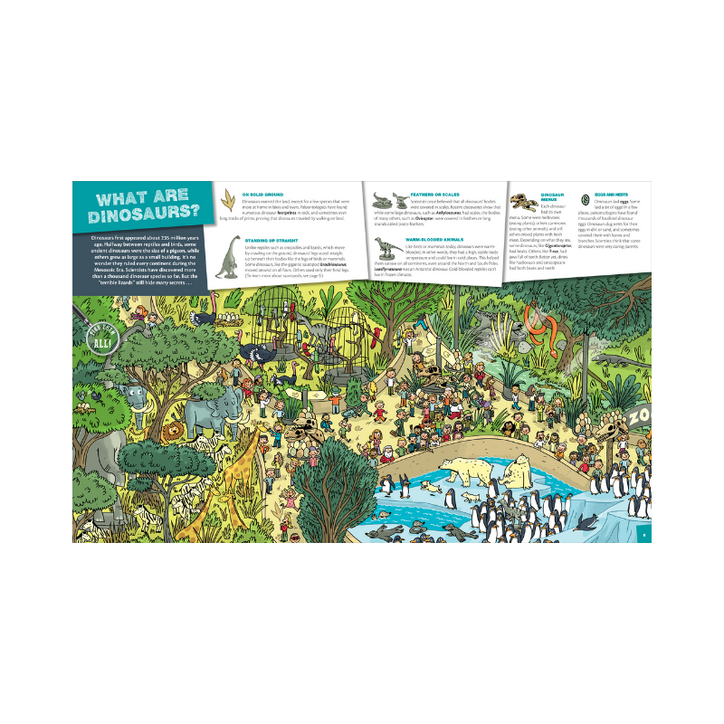 Peter Pauper Seek and Find Dinosaurs Book