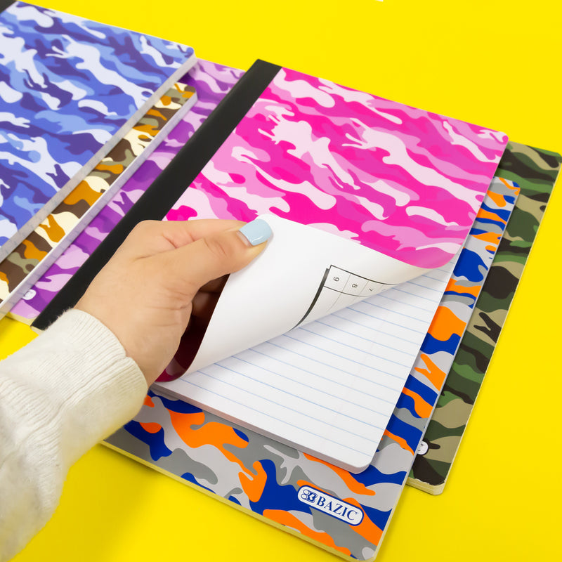 BAZIC College Ruled 100 Sheets Polka Dot Composition Book