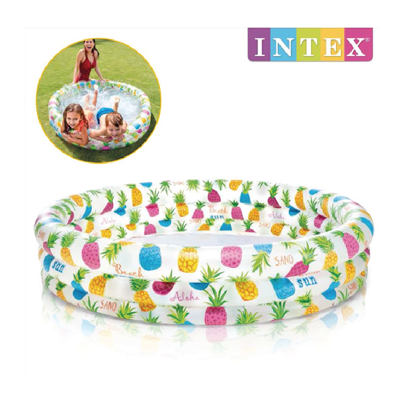 Intex 52" Pineapple 3 Ring Inflatable Splash Pool