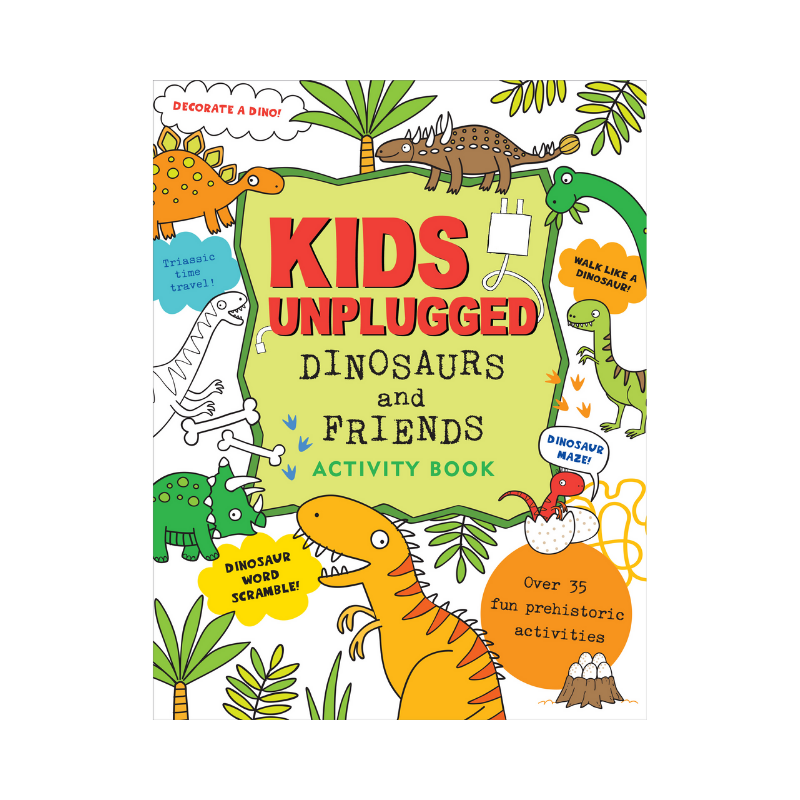 Peter Pauper Kids Unplugged Dinosaurs & Friends Activity Book