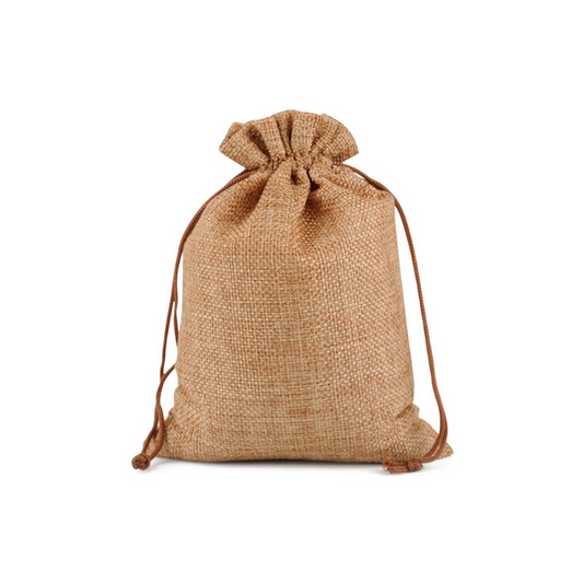 5" x 7" Burlap / Jute Drawstring Gift Bag