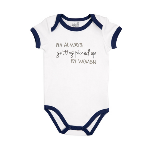 Pavilion Navy Trimmed Onesie - Picked Up