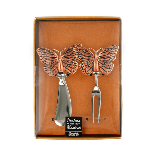 Pavilion 2 Piece Charcuterie Utensil Set - Butterflies