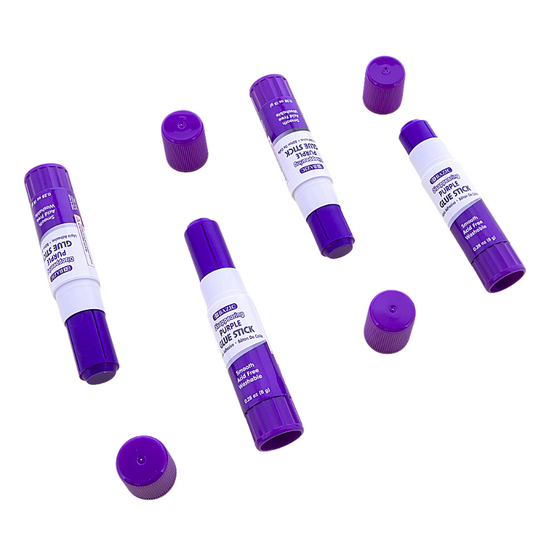 BAZIC 8g / 0.28oz Washable Disappearing Purple Glue Stick