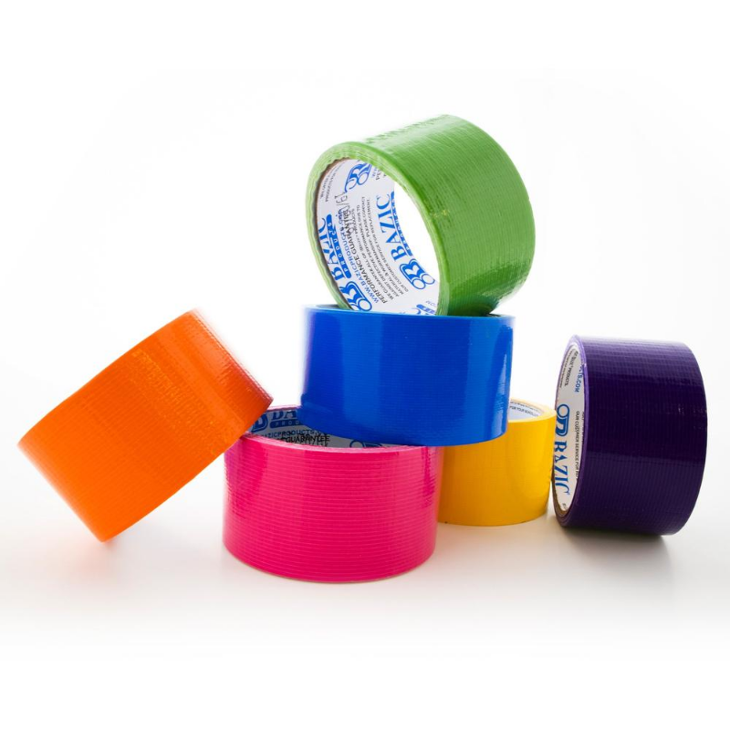 BAZIC 1.88" X 10 Yard Assorted Fluorescent Coloured Duct Tape