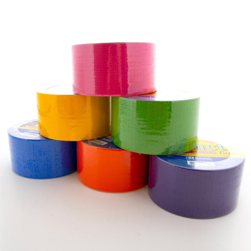 BAZIC 1.88" X 10 Yard Assorted Fluorescent Coloured Duct Tape