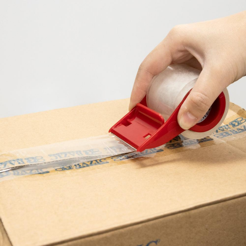 BAZIC 1.88" X 800" Clear Packing Tape w/ Dispenser