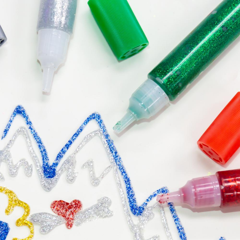 BAZIC 10.5ml Glitter Glue Pen (10/Pack)