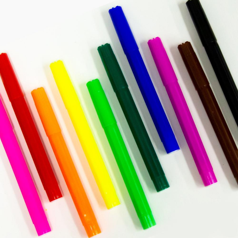 BAZIC Classic Broad Line Jumbo Washable Markers (10/Pack)