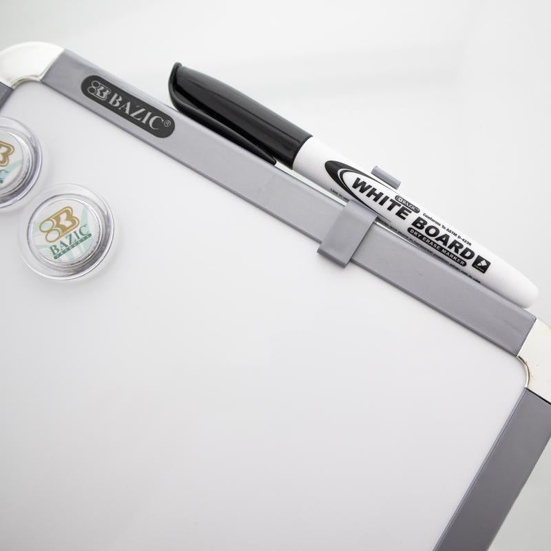 BAZIC 11" X 14" Magnetic Dry Erase Board w/ Marker & 2 Magnets