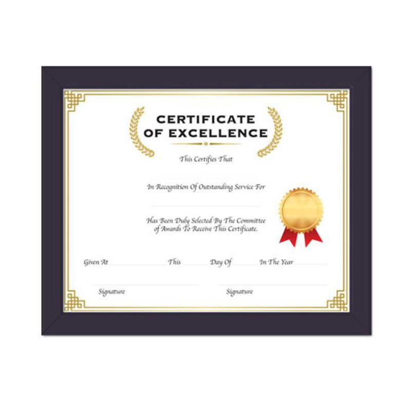 BAZIC 11" X 14" Multipurpose Certificate Frame w/ Glass Cover