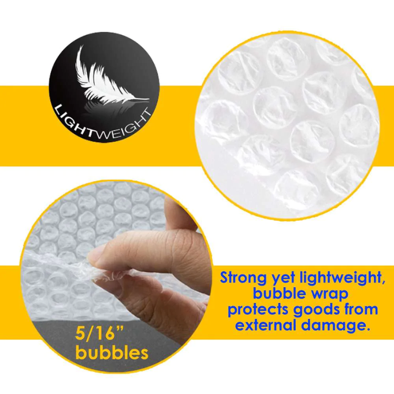 BAZIC 12" X 5' Cushion Bubble Wrap