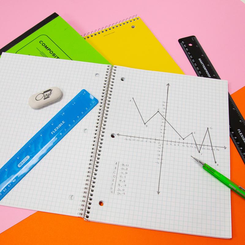 BAZIC 12" (30cm) Shatterproof Flexible Ruler