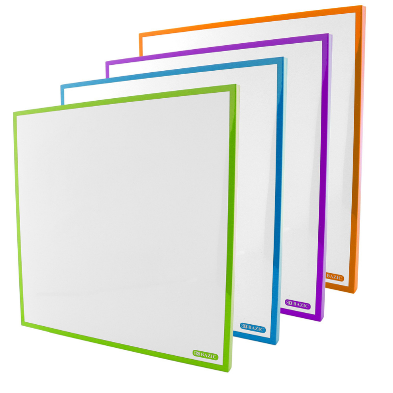 BAZIC 14" x 14" Magnetic Dry Erase Tile