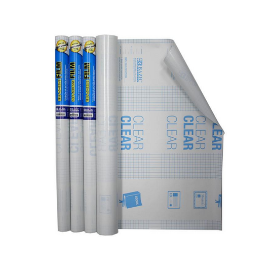 BAZIC 18" X 1.5 Yard Clear Self Adhesive Book Cover