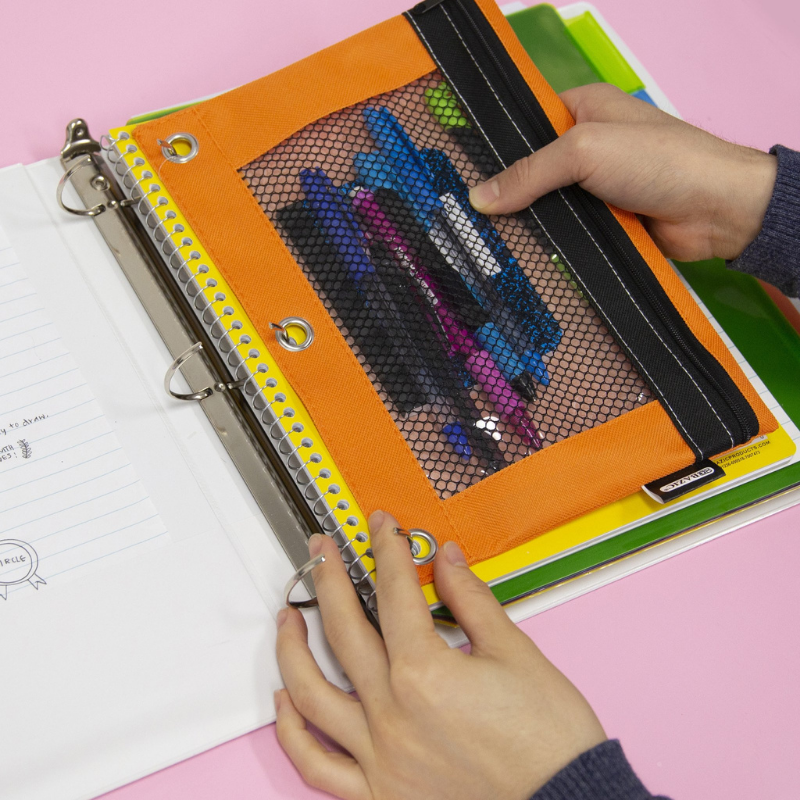 BAZIC 1" Asst. Color 3- Ring Binder w/ 2-Pockets