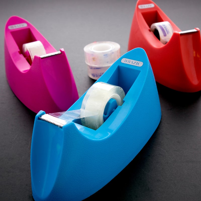 BAZIC 1" Core Heavy Duty Desktop Tape Dispenser w/ Tape Refill