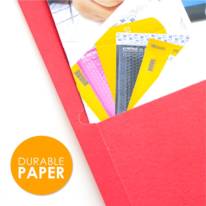 BAZIC 2-Pocket Portfolio - Assorted Colours