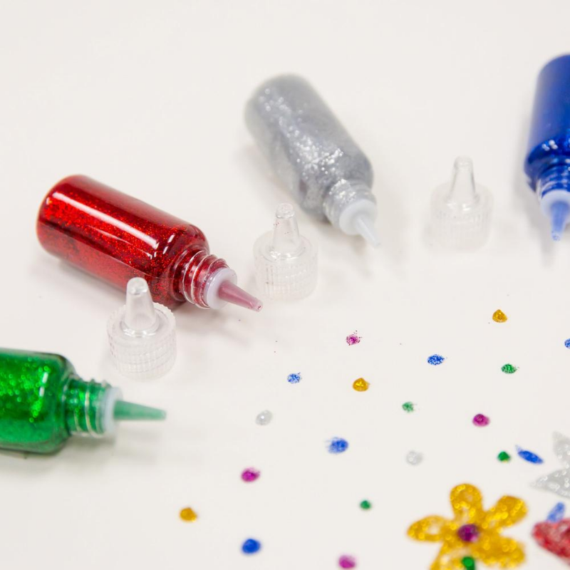 BAZIC 20ml Classic Color Glitter Glue (6/Pack)