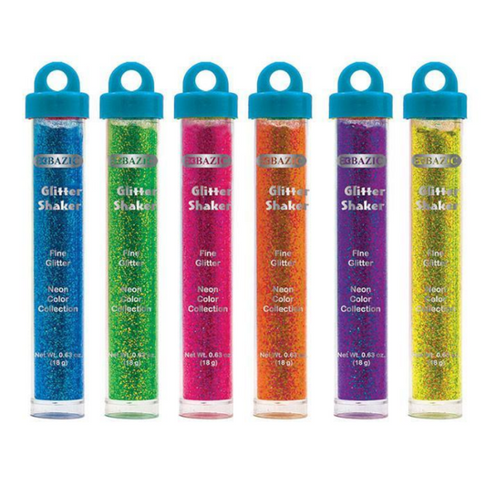 BAZIC 22g / 0.77 Oz. Neon Colour Glitter Tubes